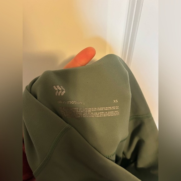 All In motion safe Green High-Waisted straight leg Yoga Pants/ legging - Picture 7 of 7